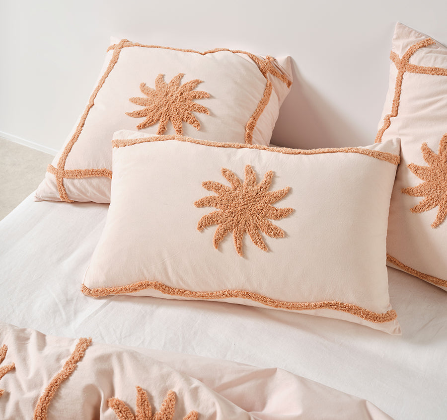 Tangier Quilt Cover Set Range Clay