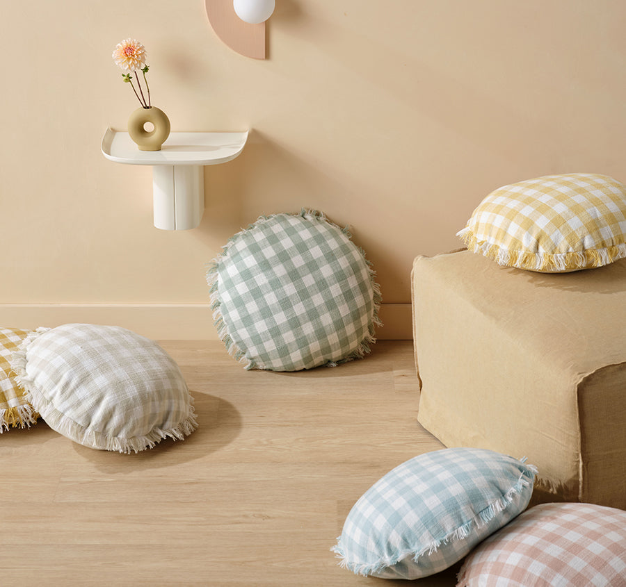 Tavola 45cm Round Filled Cushion Oatmeal