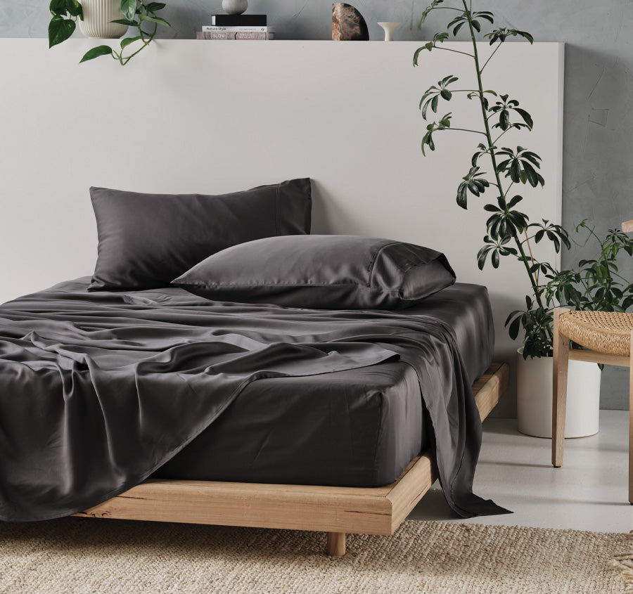 Tencel Sheet Set Range Charcoal