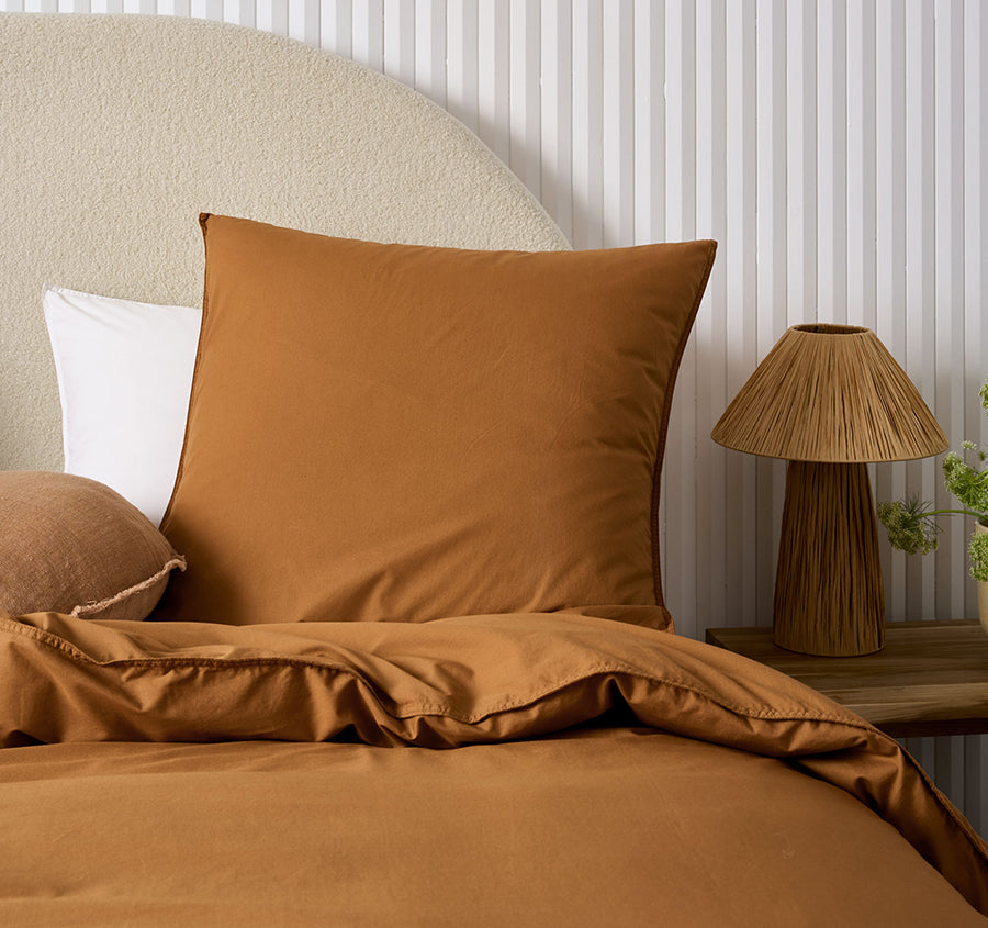 Terra European Pillowcase Cinnamon