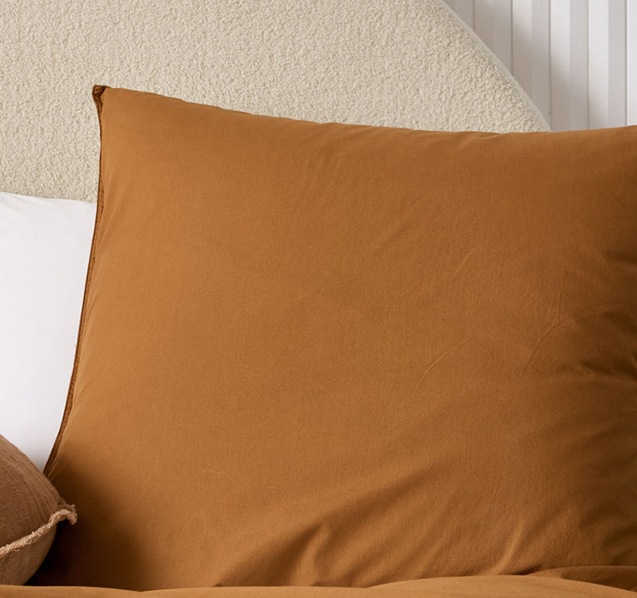 Terra European Pillowcase Cinnamon