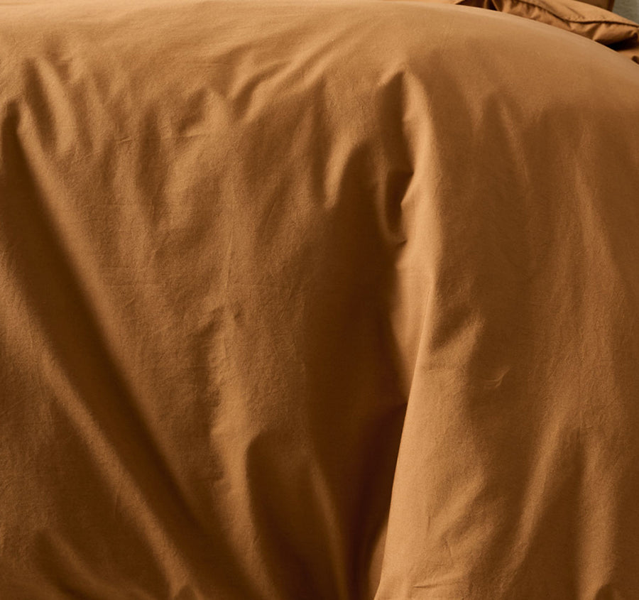 Terra Quilt Cover Set Range Cinnamon