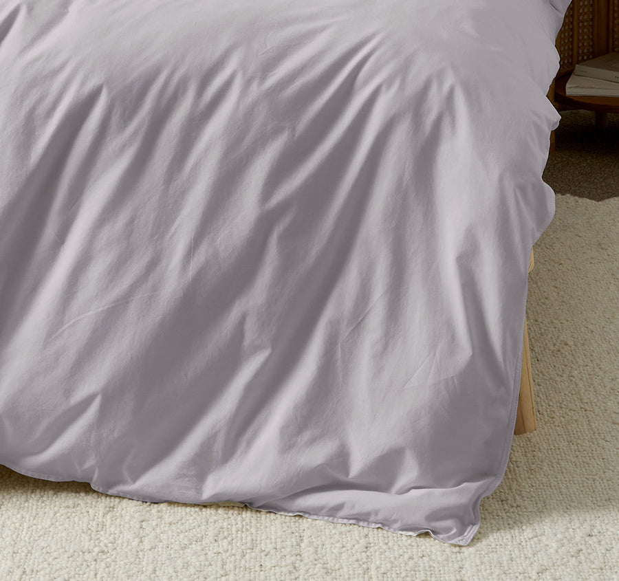 Terra Quilt Cover Set Range Lavender