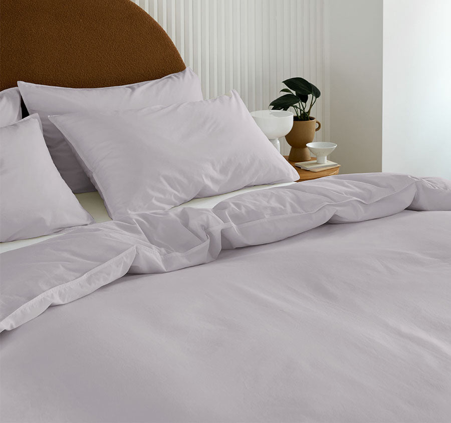 Terra Quilt Cover Set Range Lavender