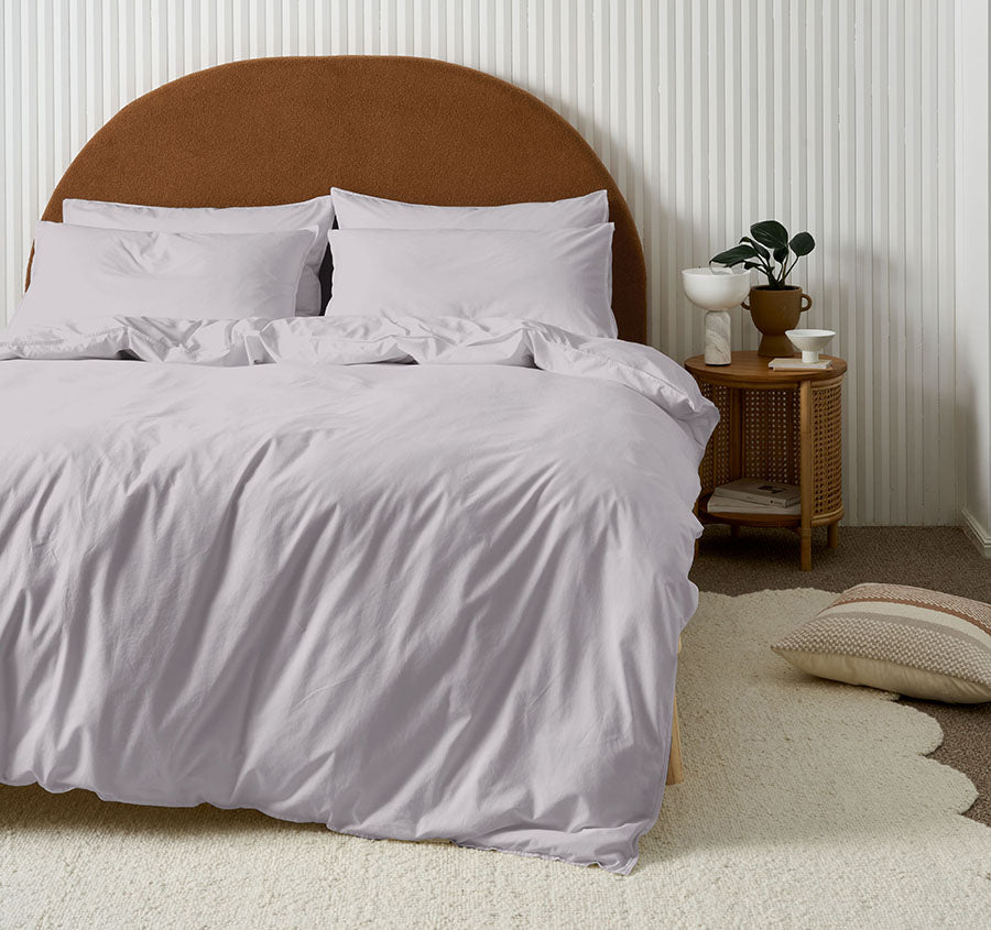 Terra Quilt Cover Set Range Lavender