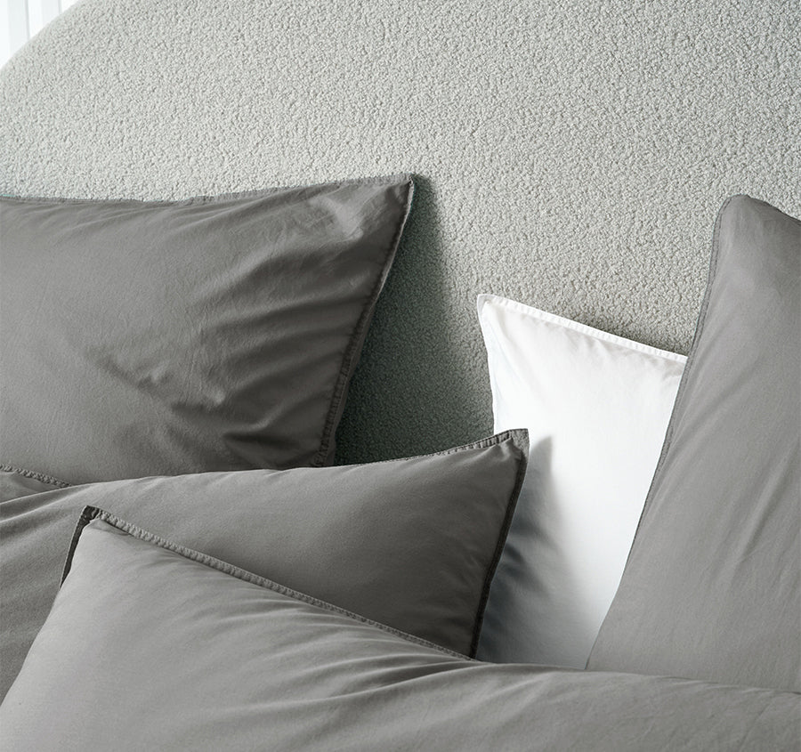 Terra Quilt Cover Set Range Steel