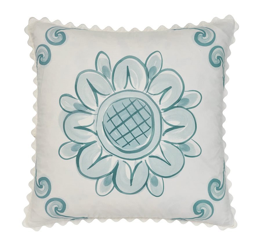 Thalia 48x48cm Filled Cushion Blue