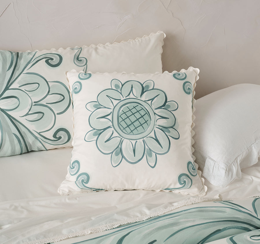 Thalia 48x48cm Filled Cushion Blue