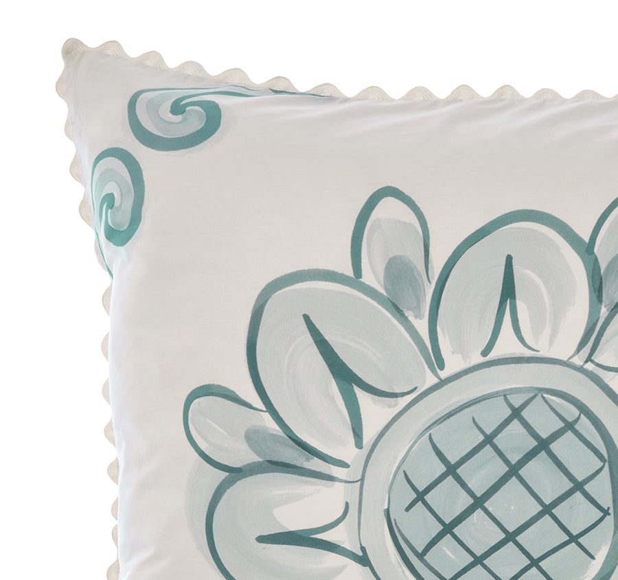 Thalia European Pillowcase Blue