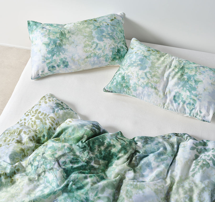 Treetop Quilt Cover Set Range Emerald