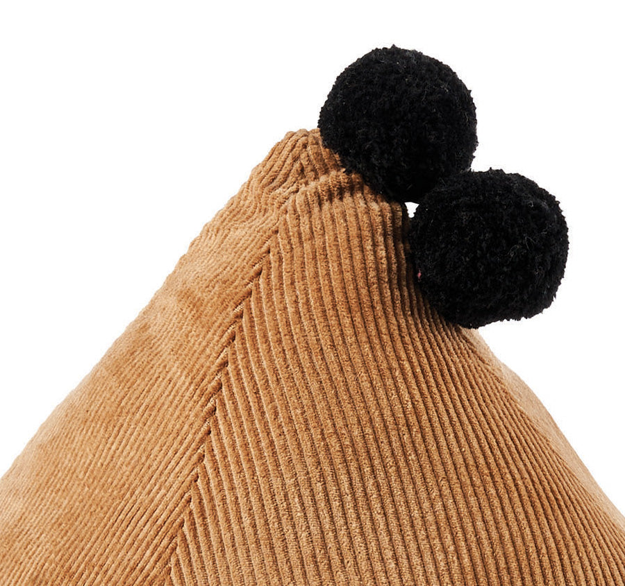 Novelty Filled Cushion Trixie Triangle Caramel