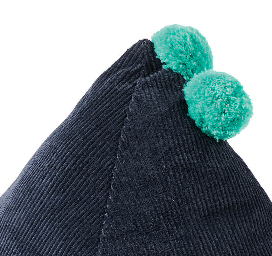 Novelty Filled Cushion Trixie Triangle Navy