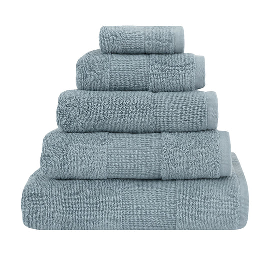 Verana 550GSM Cotton Bath Towel Range Bluesteel