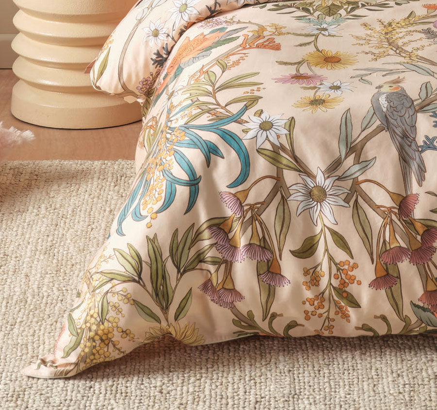 Victoria Quilt Cover Set Range Apricot