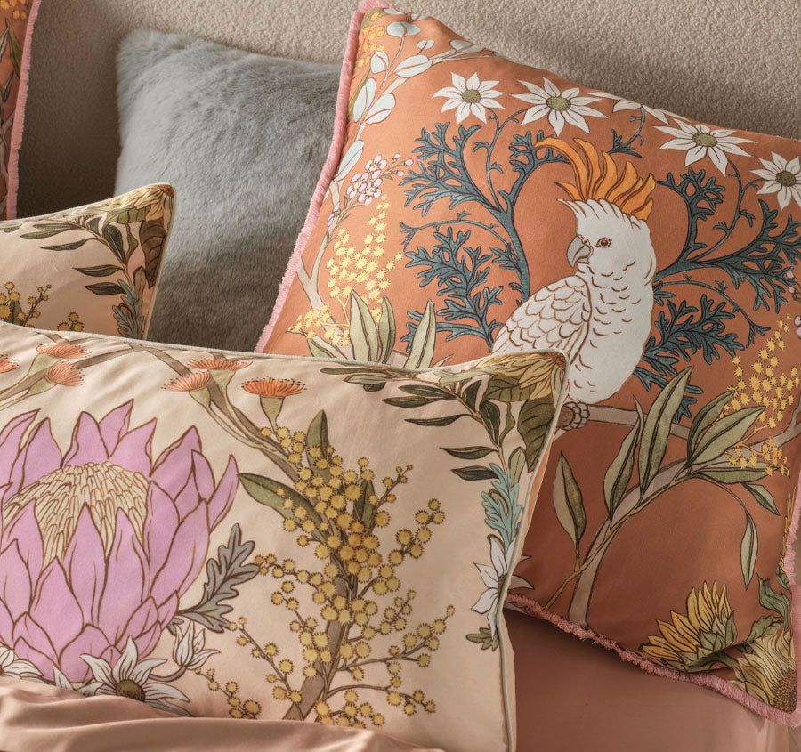 Victoria Quilt Cover Set Range Apricot