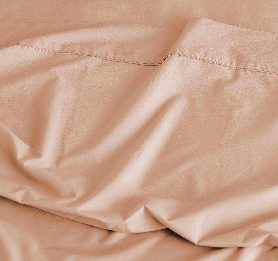 Vienna 300THC Cotton Sheet Set Range Clay