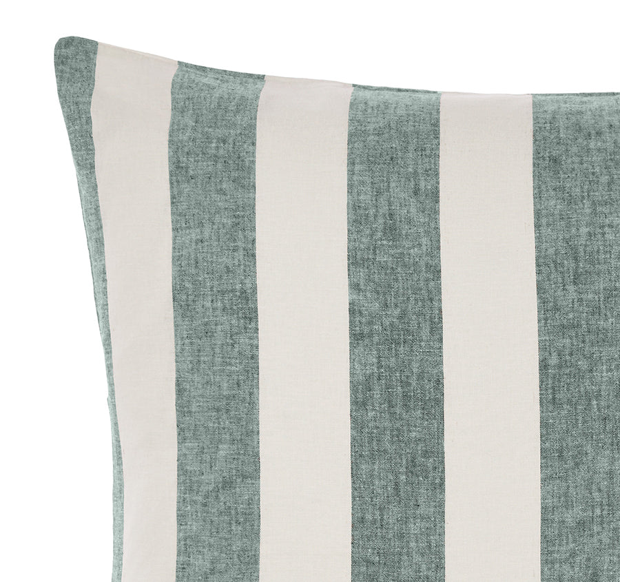 Vintage Stripe European Pillowcase Denim