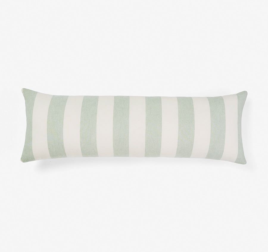 Vintage Stripe 30x90cm Filled Cushion Jade