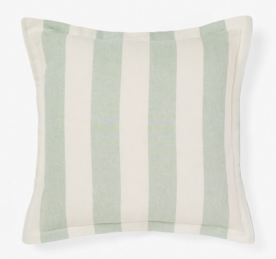 Vintage Stripe 48x48cm Filled Cushion Jade