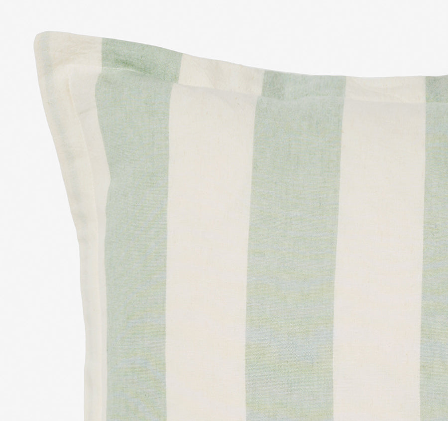 Vintage Stripe 48x48cm Filled Cushion Jade