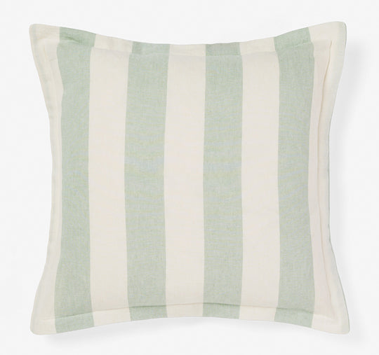 Vintage Stripe 48x48cm Filled Cushion Jade