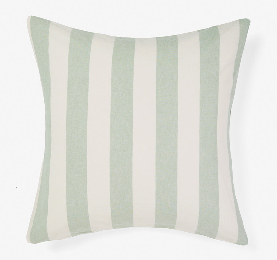 Vintage Stripe European Pillowcase Jade