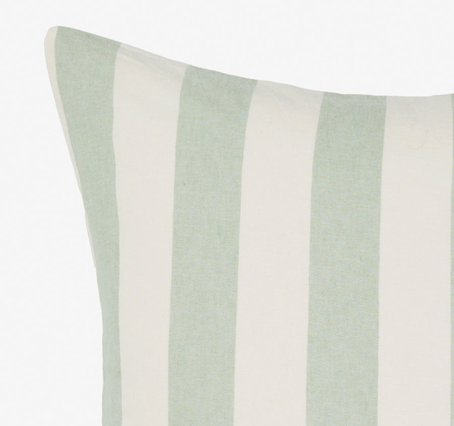 Vintage Stripe European Pillowcase Jade