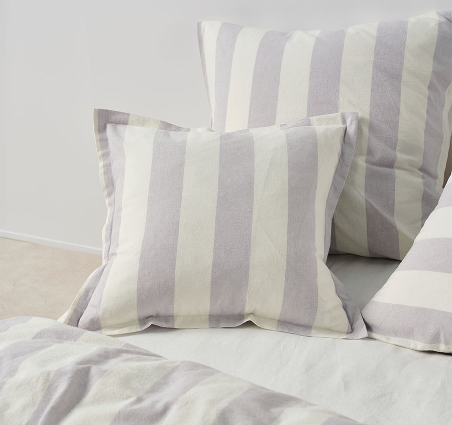 Vintage Stripe 48x48cm Filled Cushion Lavender