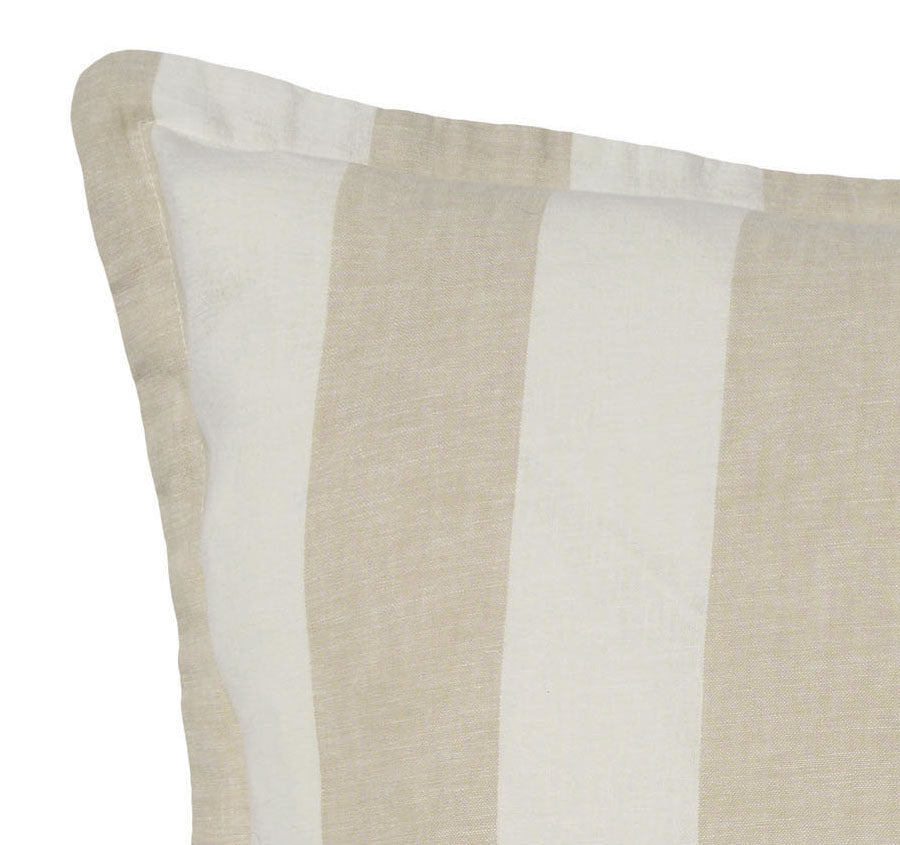 Vintage Stripe 48x48cm Filled Cushion Natural