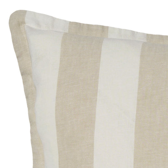 Vintage Stripe 48x48cm Filled Cushion Natural