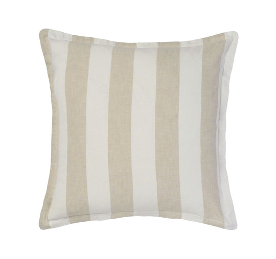 Vintage Stripe 48x48cm Filled Cushion Natural