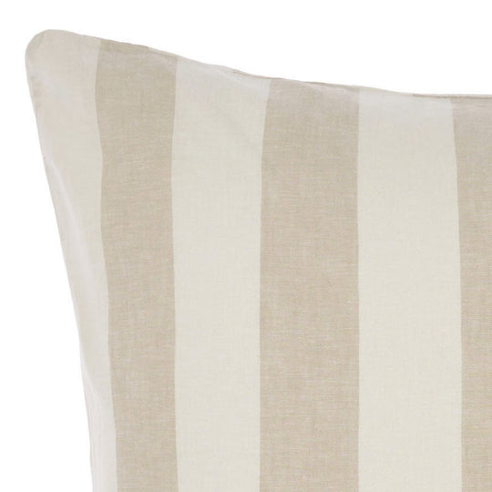 Vintage Stripe European Pillowcase Natural