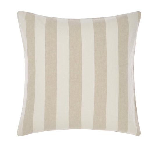 Vintage Stripe European Pillowcase Natural