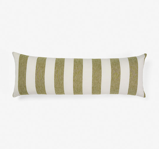 Vintage Stripe 30x90cm Filled Cushion Pesto