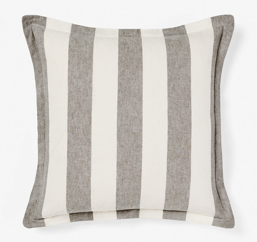 Vintage Stripe 48x48cm Filled Cushion Steel