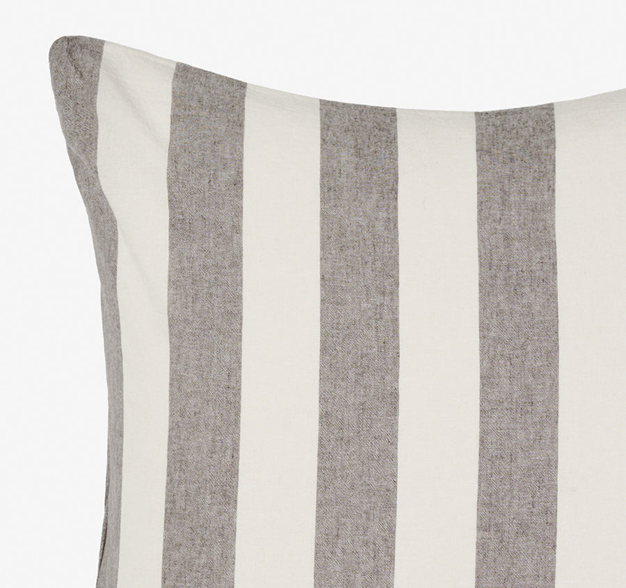 Vintage Stripe European Pillowcase Steel