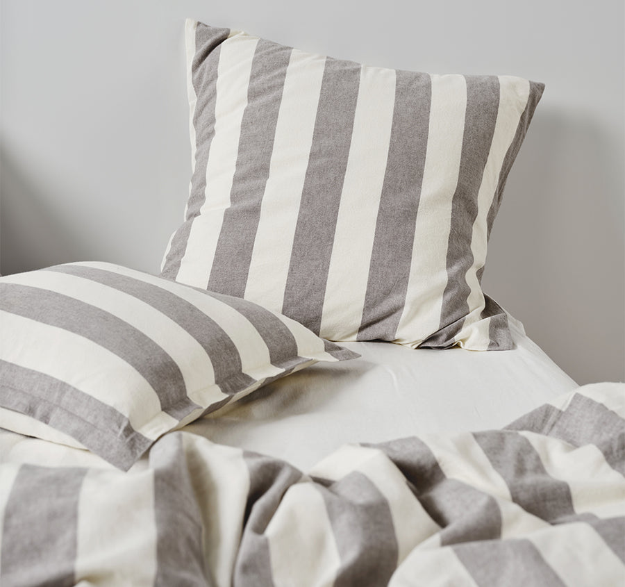 Vintage Stripe European Pillowcase Steel