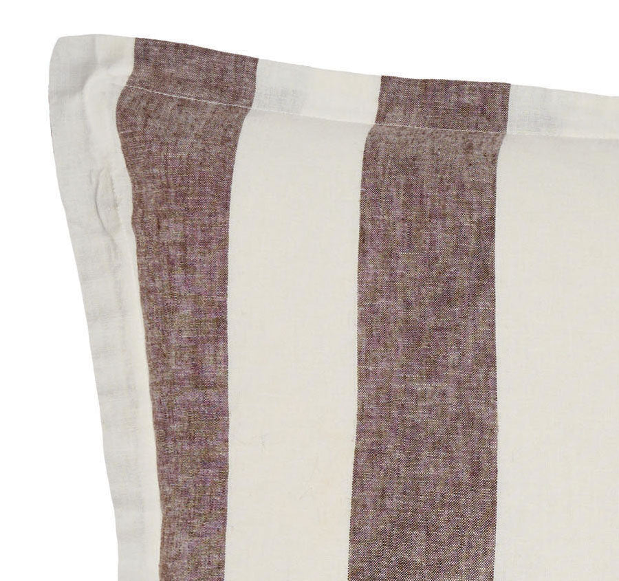 Vintage Stripe 48x48cm Filled Cushion Tiramisu