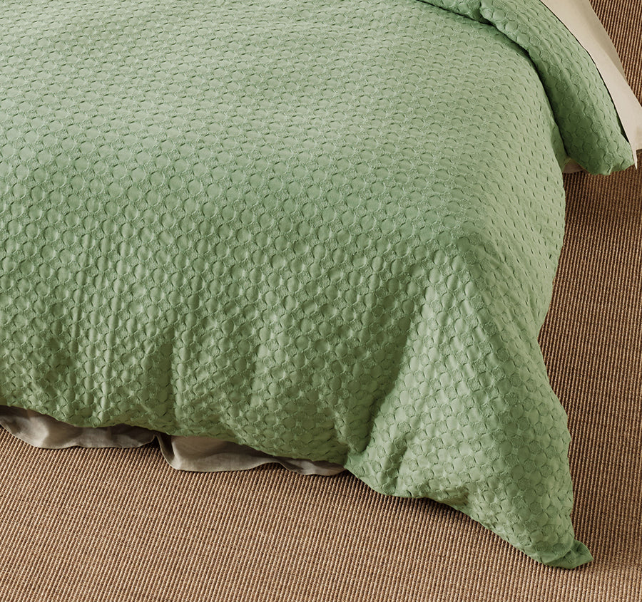 Vista Quilt Cover Set Range Leaf