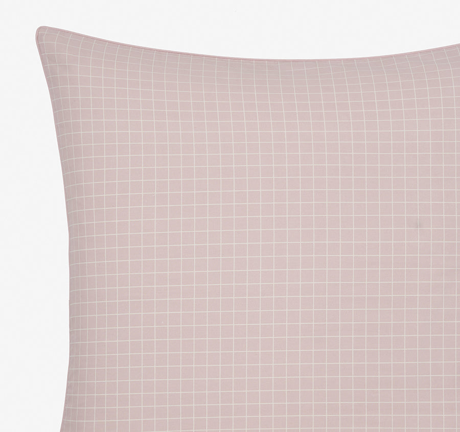 Volley Check European Pillowcase Orchid