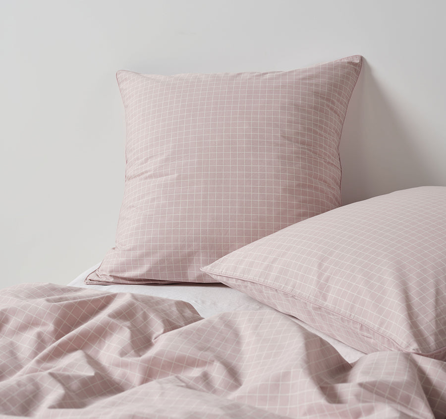 Volley Check European Pillowcase Orchid