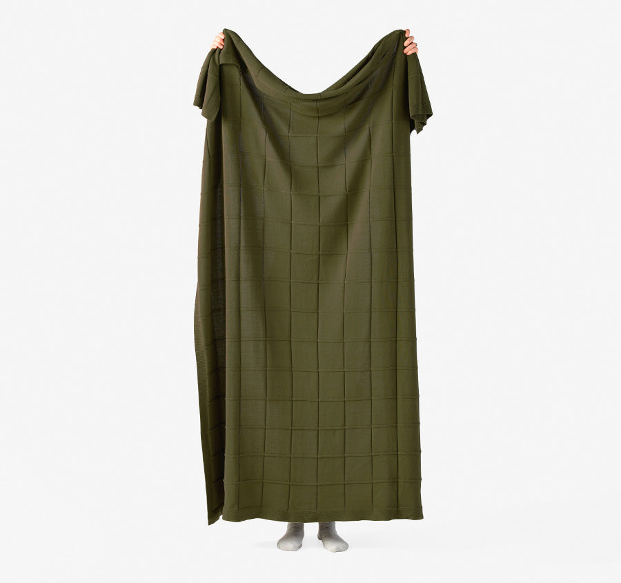 Walter 130x170cm Throw Rug Olive