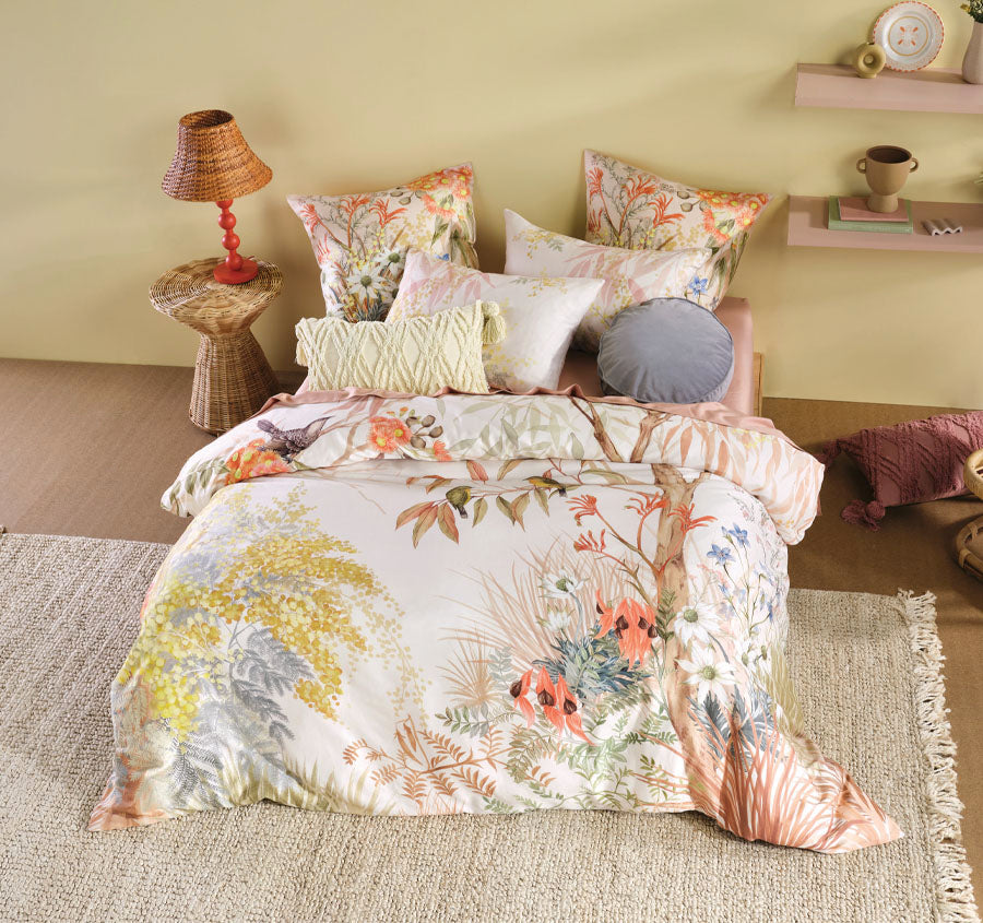 Wattlebird Quilt Cover Set Range Multi