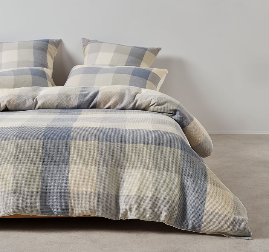 Wellington Quilt Cover Set Range Cornflower