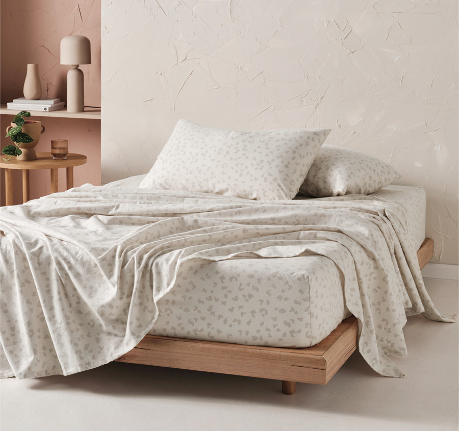 Zetta Printed Flannelette Cotton Sheet Set Range