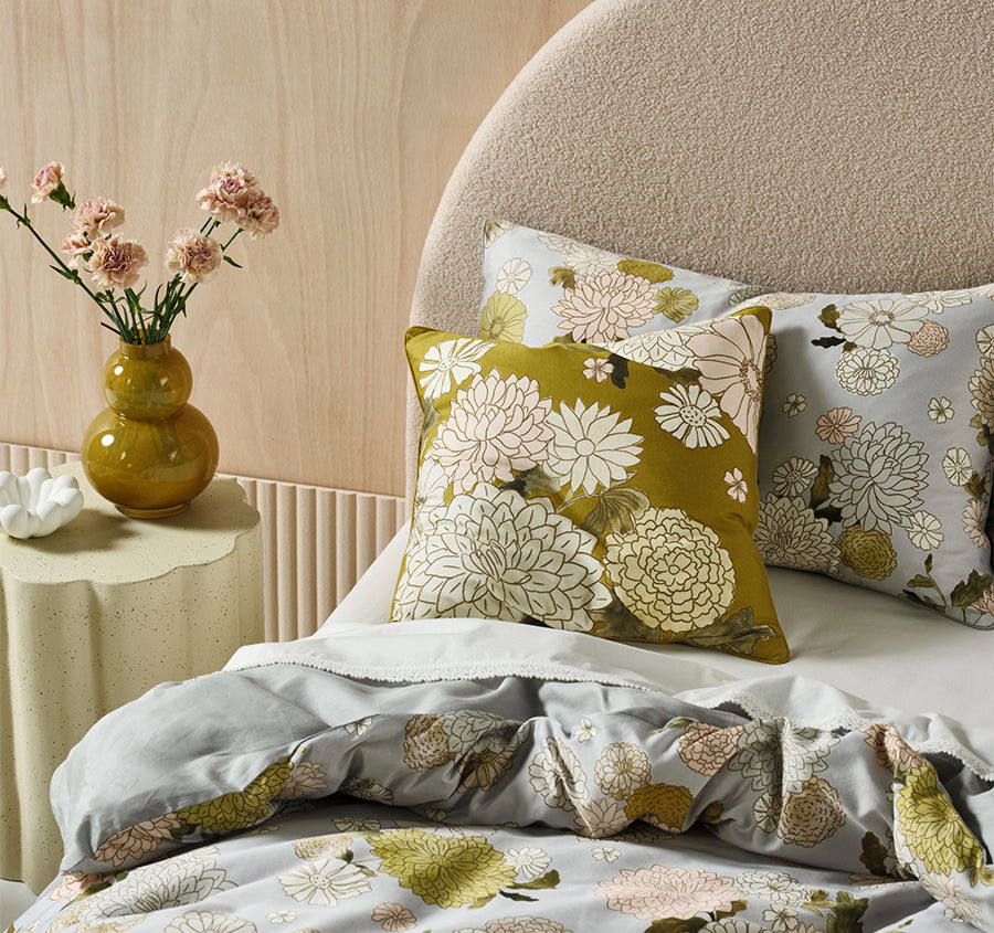 Zuri 48x48cm Filled Cushion Seafoam