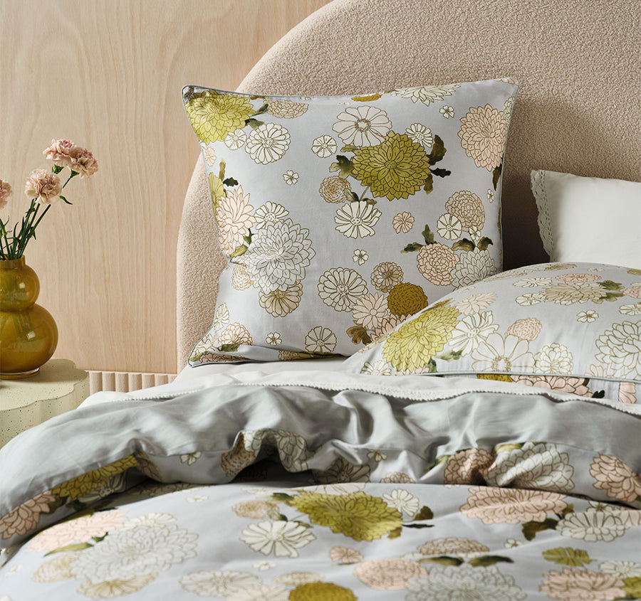 Zuri European Pillowcase Seafoam