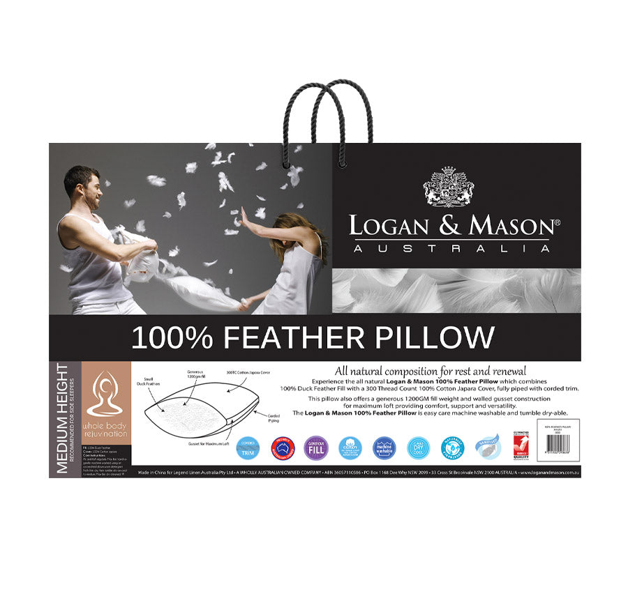 Duck Feather 1200g Standard Pillow