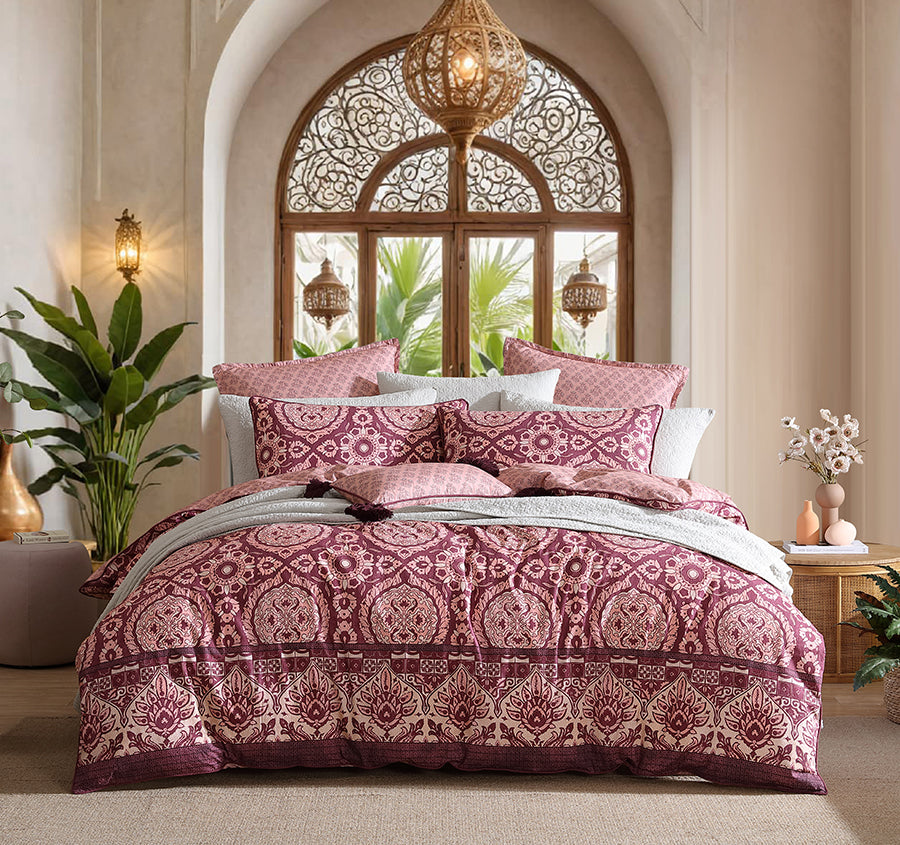 Arwen Quilt Cover Set Range Fig