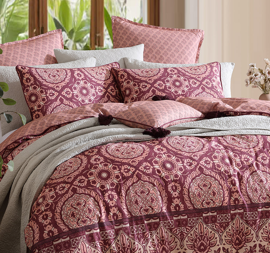 Arwen Quilt Cover Set Range Fig